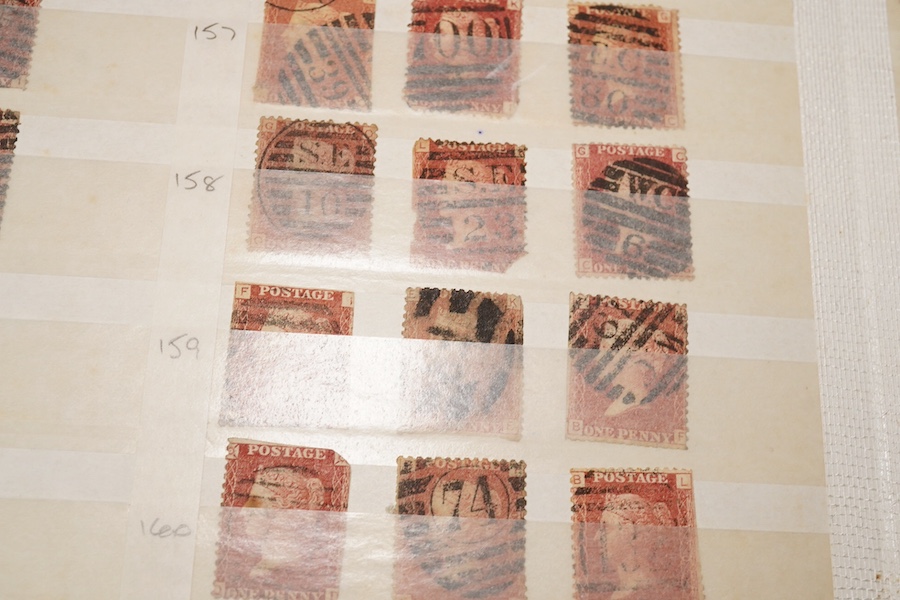 Collection of stamps in 11 albums and 1 folder